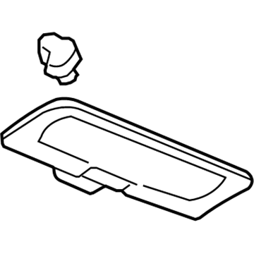 GM 25841093 Sunvisor, Passenger Side