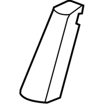 GM 15773552 Seat Back Cover, Black, Rear Passenger Side