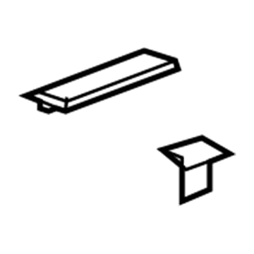 Cadillac 15873284 Rear Sill Plate