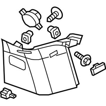 Cadillac 23229801 Upper Pillar Trim