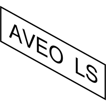 Chevy Aveo Emblem - 96462534