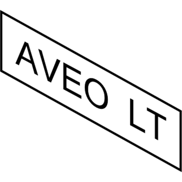 Chevy Aveo Emblem - 96462535