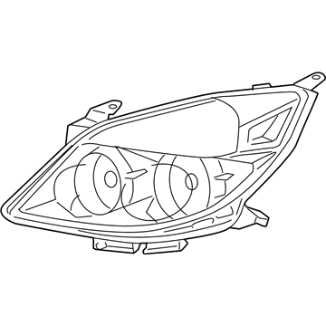 Saturn Headlight - 25854634