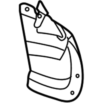 Chevy Aveo Fender Splash Shield - 96543167