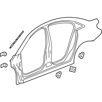 GM 84024319 Uniside Panel, Driver Side