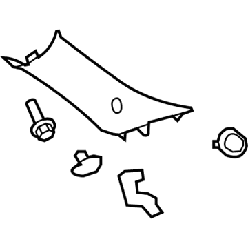 GM 20962793 Windshield Pillar Trim, Driver Side GM 20962793 Windshield Pillar Trim, Driver Side