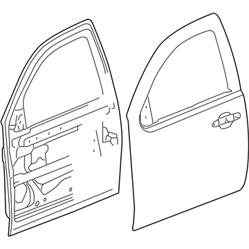 GM 22892592 Door Shell, Front Passenger Side