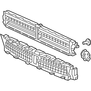 GM 23183782 Radiator Shutter Assembly, Front