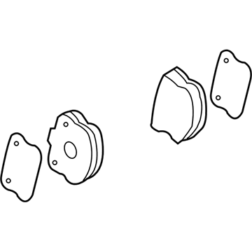 2009 Chevy Corvette Brake Pad - 22956252