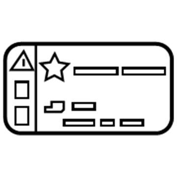 GM 84388264 A/C Label