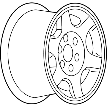 GMC 9598144 Wheel, Alloy