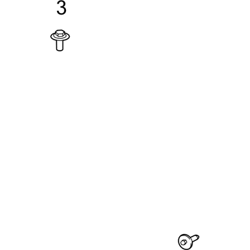 Chevy 11589031 Grille Bolt