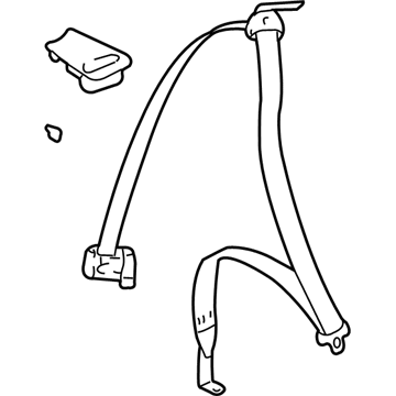 Buick Rendezvous Seat Belt - 88957312