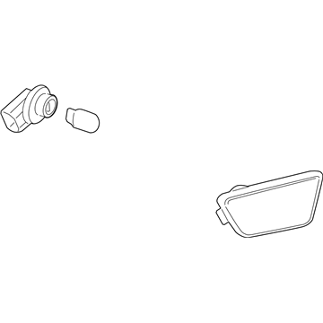 GM 42334144 Side Marker Lamp, Driver Side