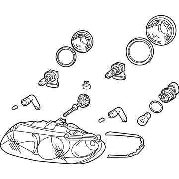 2005 Pontiac GTO Headlight - 92155600