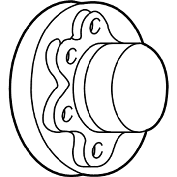 GMC C2500 Wheel Cover - 15550423