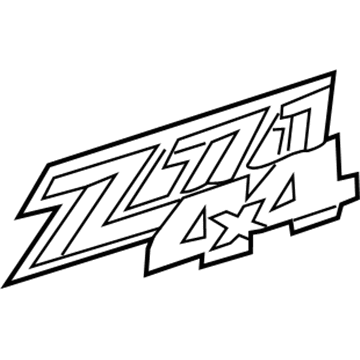 GM 15139040 Decal, Outer GM 15139040 Decal, Outer