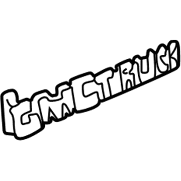 GMC 15675400 Nameplate
