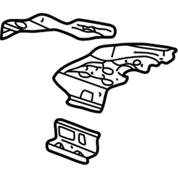 GM 12530208 Extension, Rear Passenger Side GM 12530208 Extension, Rear Passenger Side