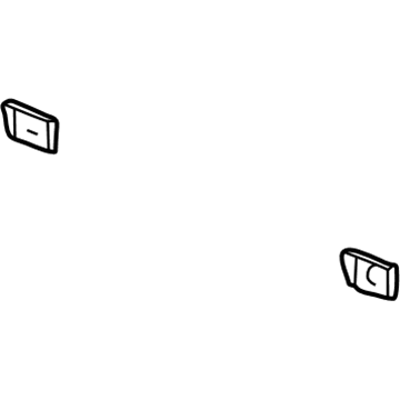 GM 10406707 Bumper Bracket Reinforcement Plate, Rear