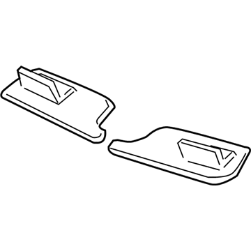 GM 15172572 Sunshade, Driver Side GM 15172572 Sunshade, Driver Side