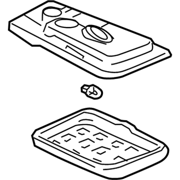 GM 15044376 Dome Lamp, Camel; Oak GM 15044376 Dome Lamp, Camel; Oak