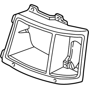 GM 14066045 Bezel, Driver Side