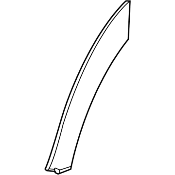 GM 85154350 Wheel Opening Molding, Black, Driver Side