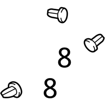 Cadillac 11518017 Wheelhouse Liner Retainer