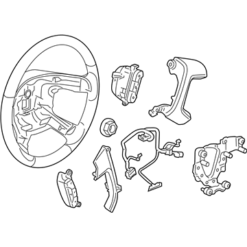 2011 GMC Sierra 2500 HD Steering Wheel - 22947808