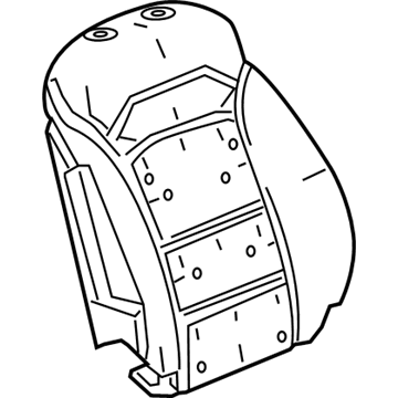 GM 84136746 Seat Back Pad, Front