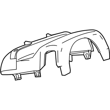 Chevy Malibu Steering Column Cover - 23188777