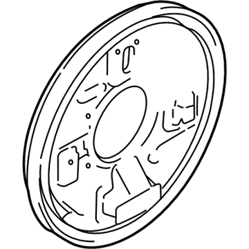 Chevy Tracker Brake Backing Plate - 91174794