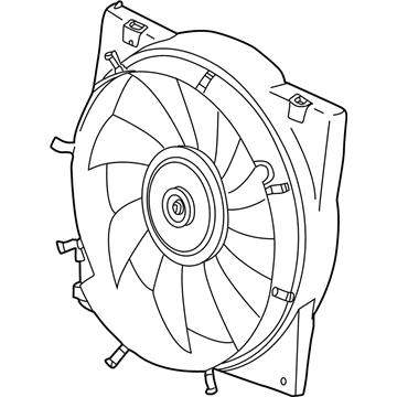 Saturn LS1 A/C Condenser Fan - 15867597