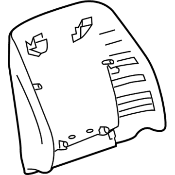 Cadillac 25939489 Seat Back Panel
