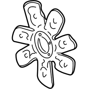 GMC S15 Jimmy A/C Condenser Fan - 15561050