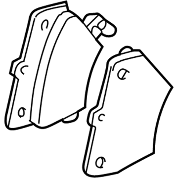 Pontiac Vibe Brake Pad - 88972099
