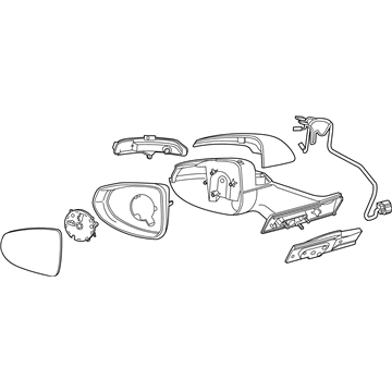 Chevy Volt Side View Mirrors - 22931856