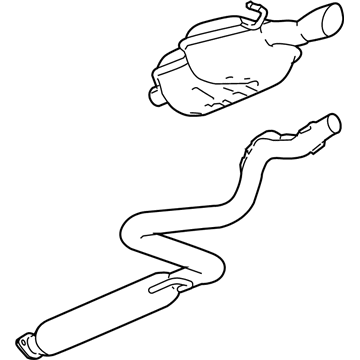 2008 Chevy HHR Muffler - 25822185