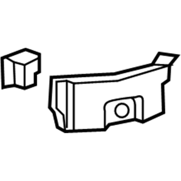 GM 23465292 Front Driver Side Bumper Fascia Guide