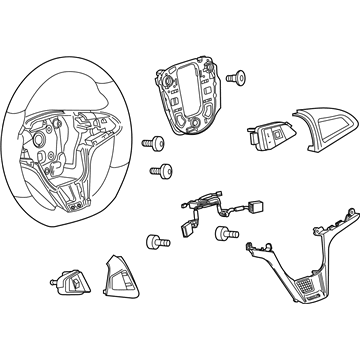 2012 Chevy Camaro Steering Wheel - 22896546