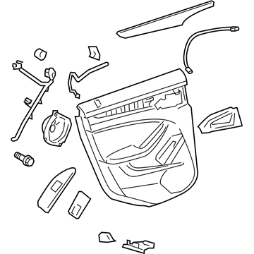 Cadillac 22773363 Door Trim Panel