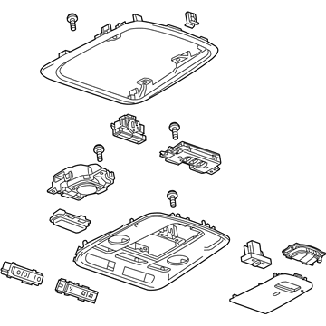 Cadillac 23178076 Overhead Console