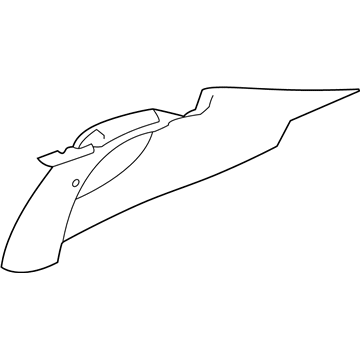 GM 15925753 Upper Trim Panel, Driver Side GM 15925753 Upper Trim Panel, Driver Side