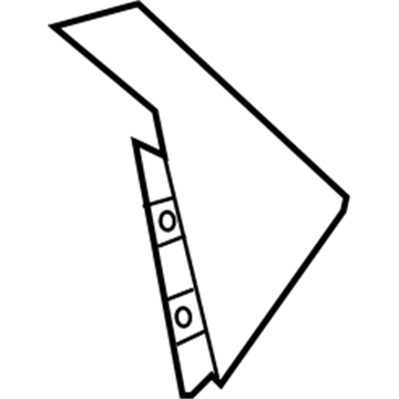 GM 42541100 Rear Molding, Driver Side GM 42541100 Rear Molding, Driver Side