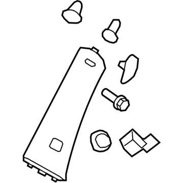 Chevy 20962795 Windshield Pillar Trim