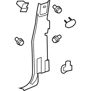 Chevy 22821223 Lock Pillar Trim