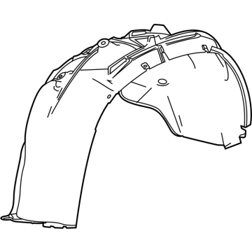 Cadillac Escalade ESV Fender Splash Shield - 84856828