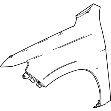 GM 84384207 Fender, Front Passenger Side GM 84384207 Fender, Front Passenger Side