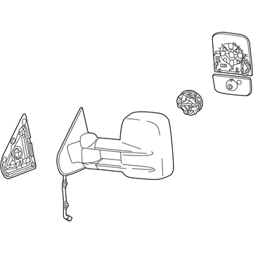 GMC Sierra 1500 Side View Mirrors - 22820397